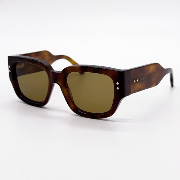 NEW GUCCI GG1261S 002 SUNGLASSES UNISEX HAVANA EYEWEAR - Picture 1 of 10
